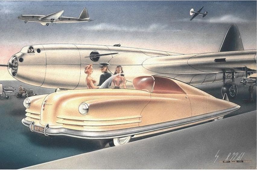 6 Ide Mobil Konsep Berwujud Futuristik dari Masa Lalu