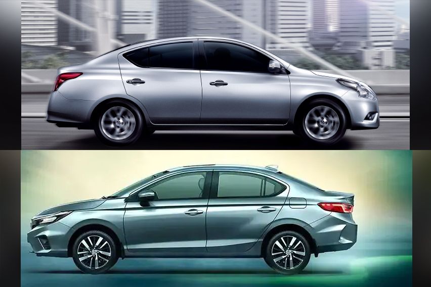 2020 Honda City or Nissan Almera - dimensions