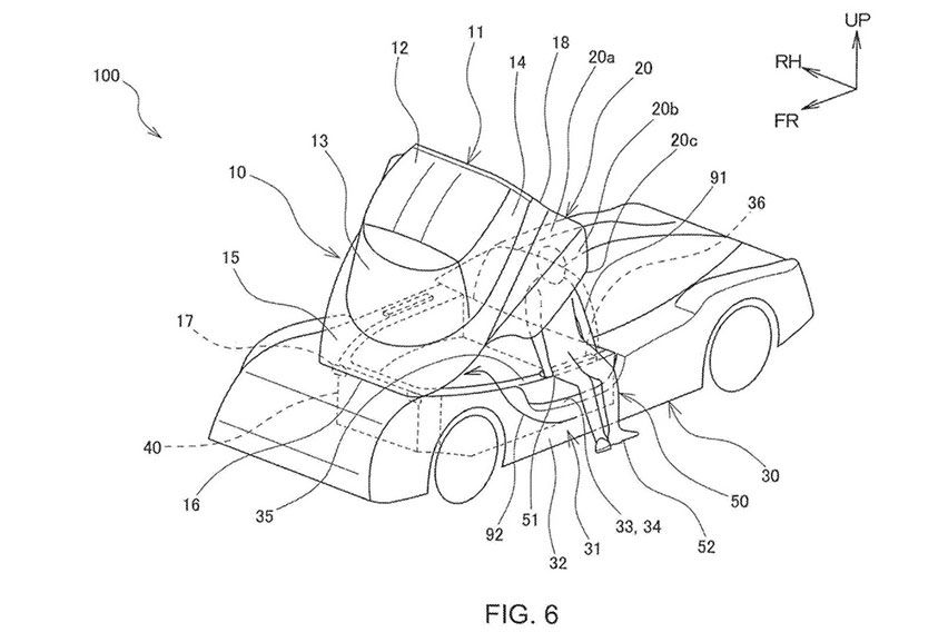 Toyota GR Super Sport canopy patent