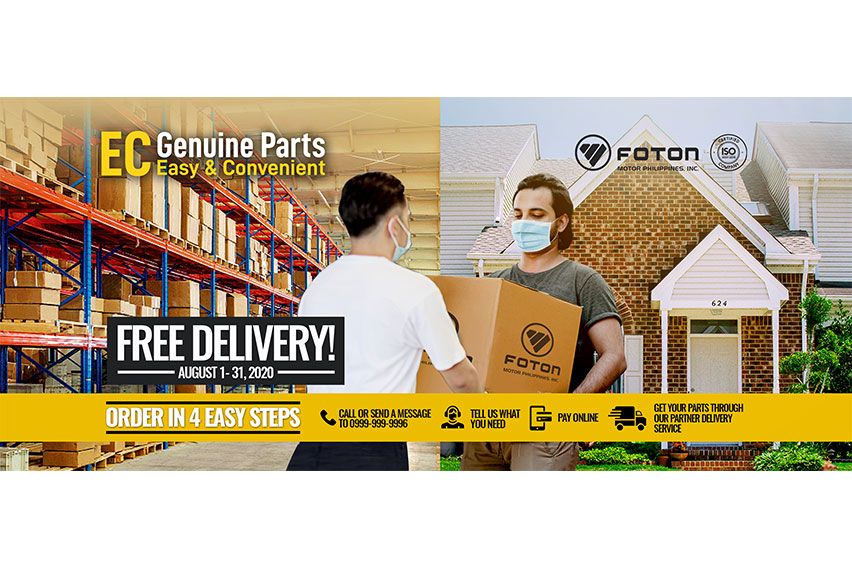 Foton EC Genuine Parts free delivery promo