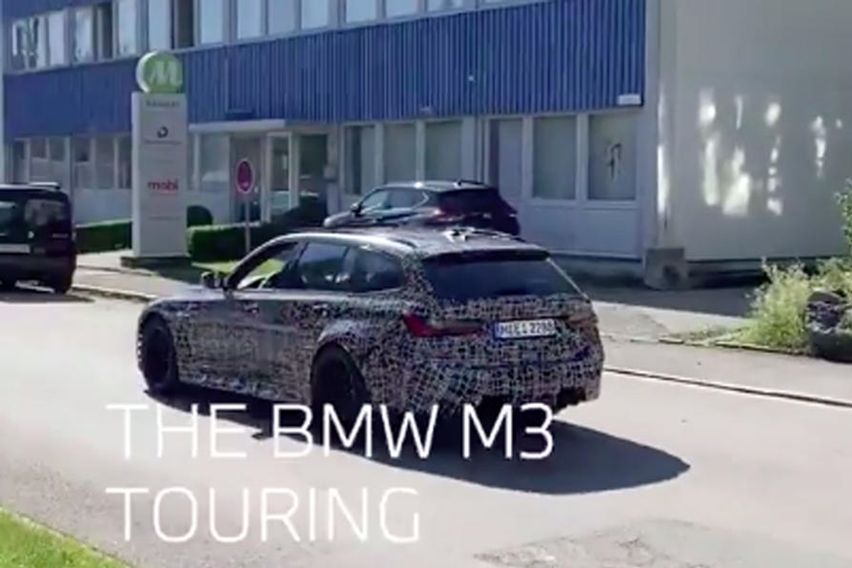 BMW M3 touring spy shot