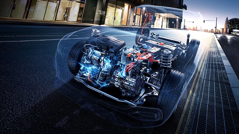 hybrid drivetrain MG HS