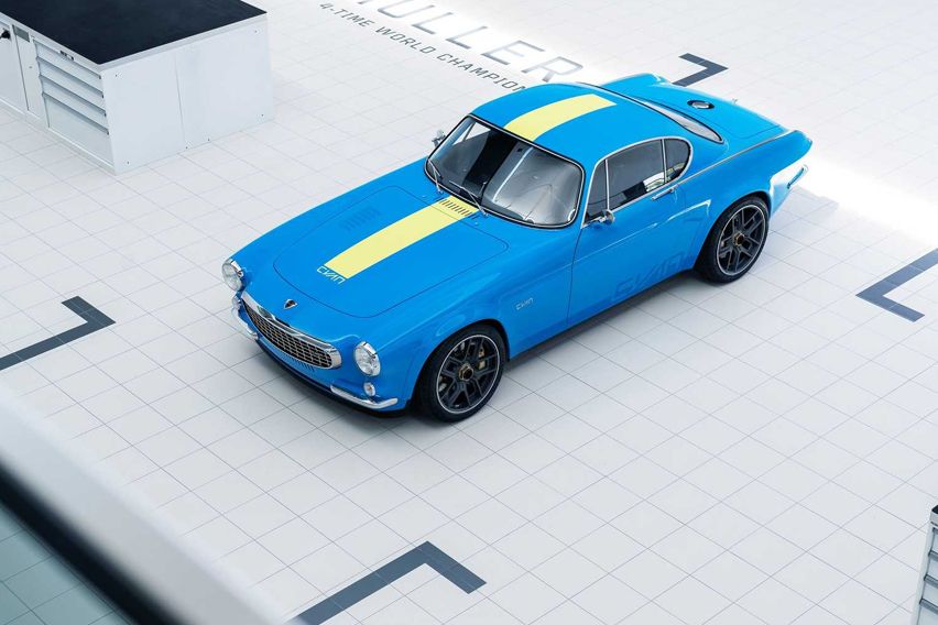  Volvo P1800 Cyan top-view