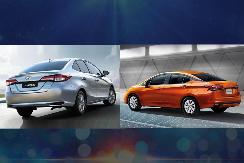 Toyota Vios vs Nissan Almera rear
