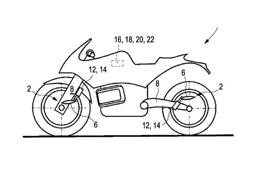 Paten desain active aero BMW Motorrad
