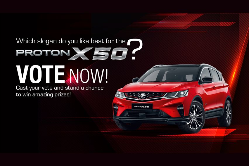 Proton X50 slogan contest