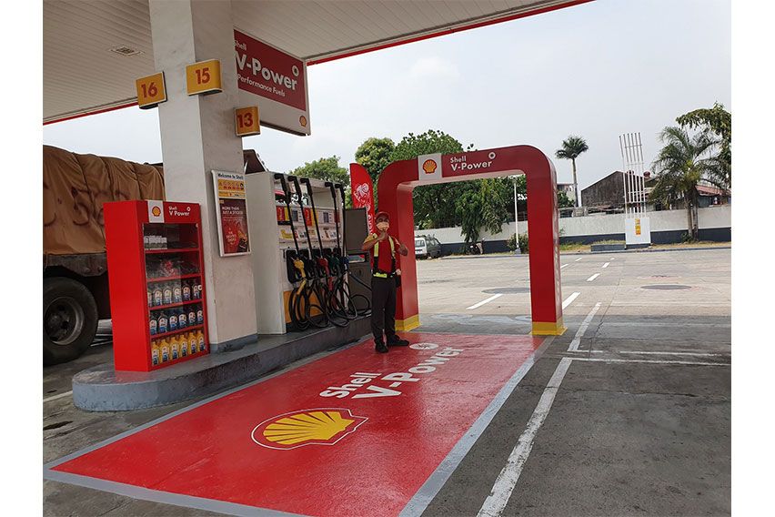 Shell biker fuel lanes