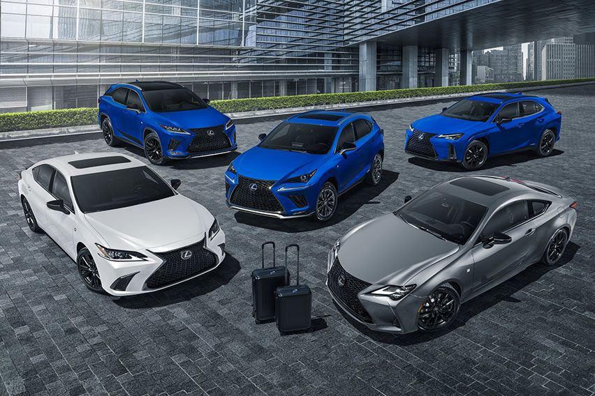 Lexus UX 250h Black Line Edition line-up