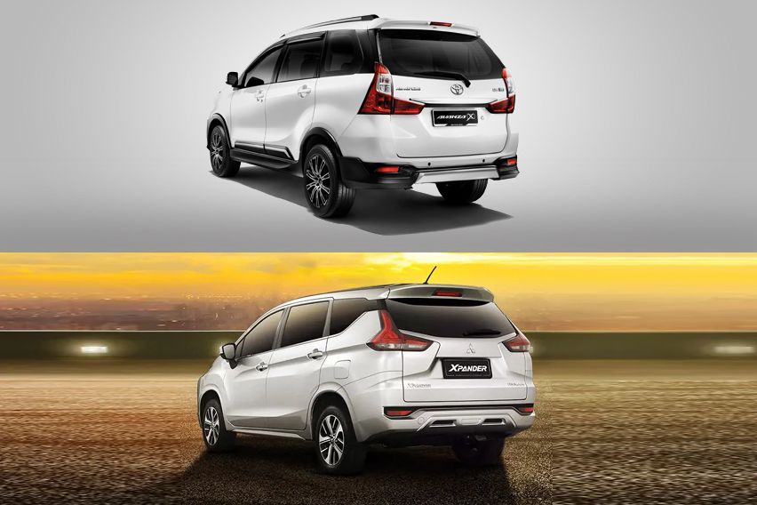 Toyota Avanza and Mitsubishi Xpander : rear 