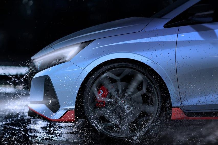 Check out the first teaser images of the 2021 Hyundai i20 N 