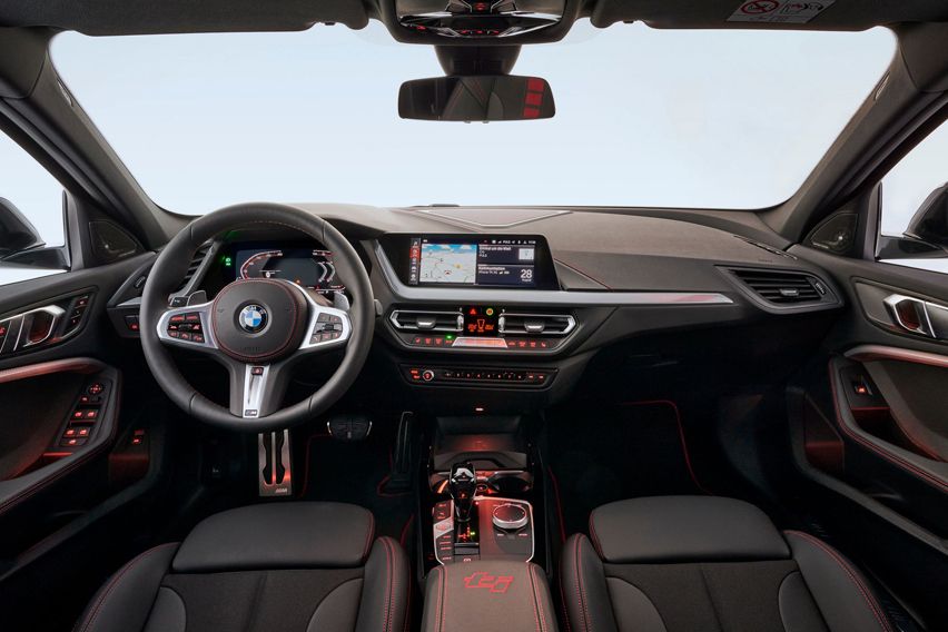 2021 BMW 128ti cabin