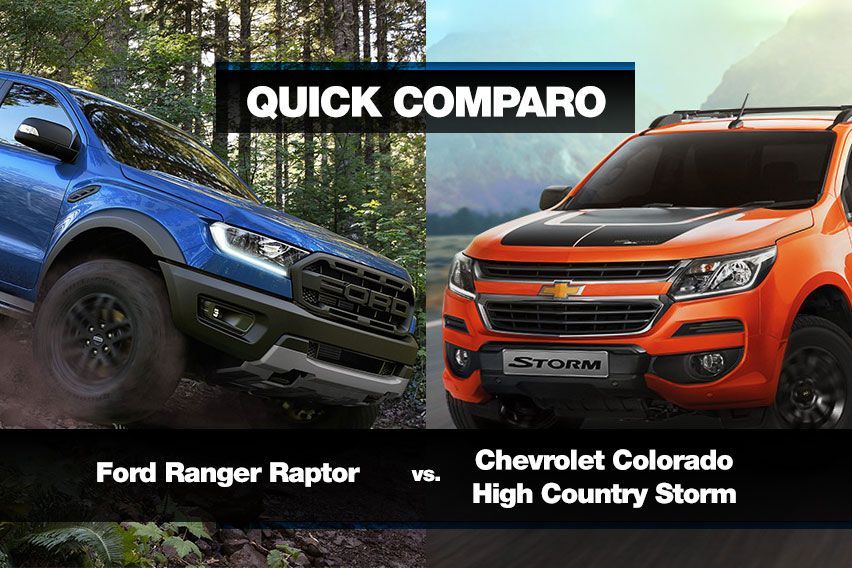 Pick a fight: Ford Ranger Raptor vs. Chevrolet Colorado High Country Storm