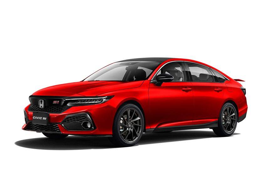 Newly rendered images for the 2022 Honda Civic give a closer look at the SI model