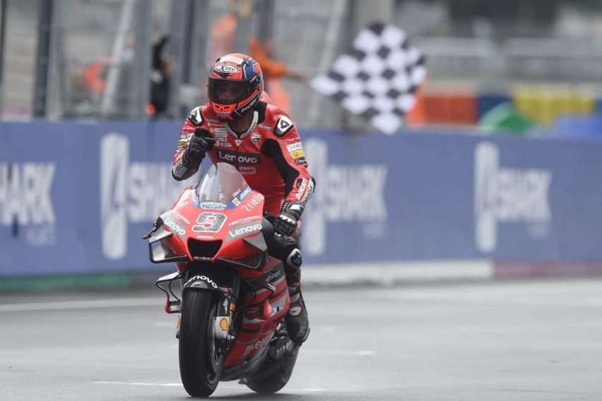 MotoGP 2020: Hasil Lengkap GP Le Mans, Petrucci Bawa Ducati Menangkan Wet Race
