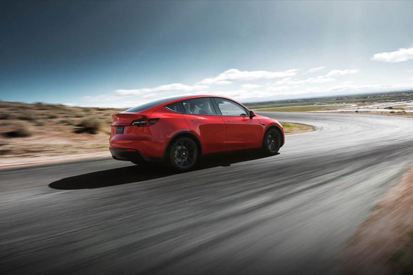 Tesla Model Y side rear