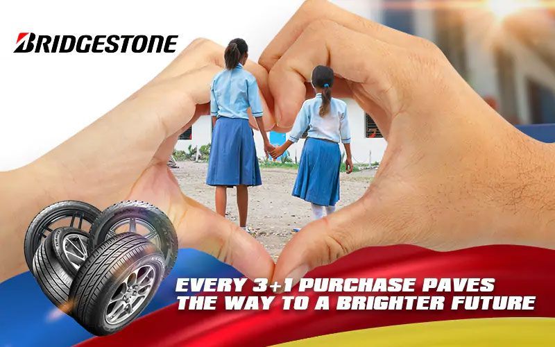 Bridgestone gives away free tires, premium items, and hope