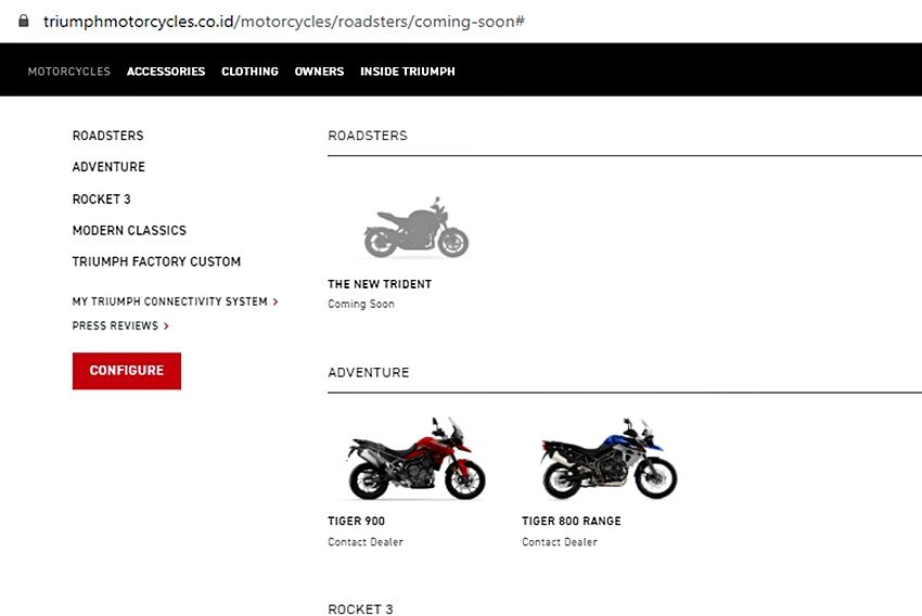 Triumph Trident Indonesia