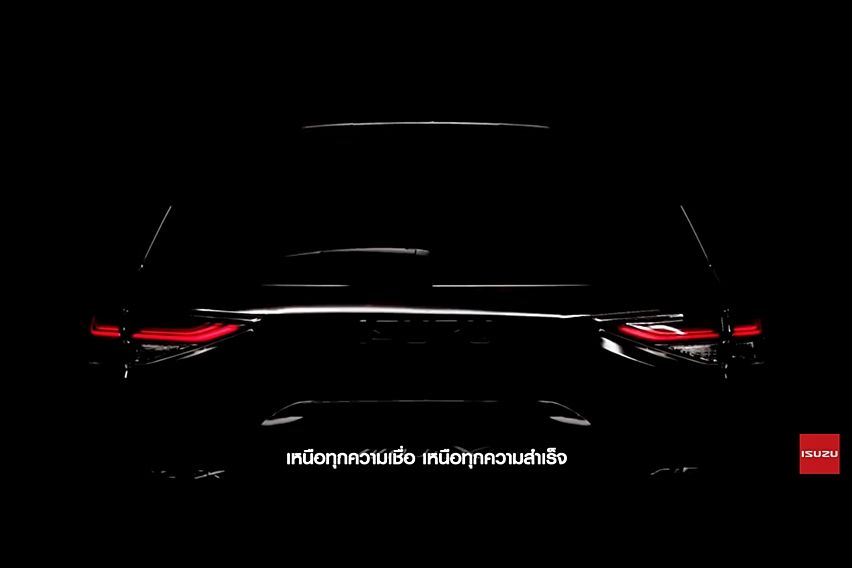 teaser all new Isuzu mu-X