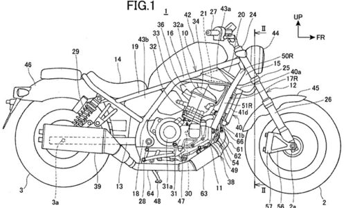 Gambar paten Honda Rebel 1.100 cc Terungkap, Disematkan Teknologi DCT?