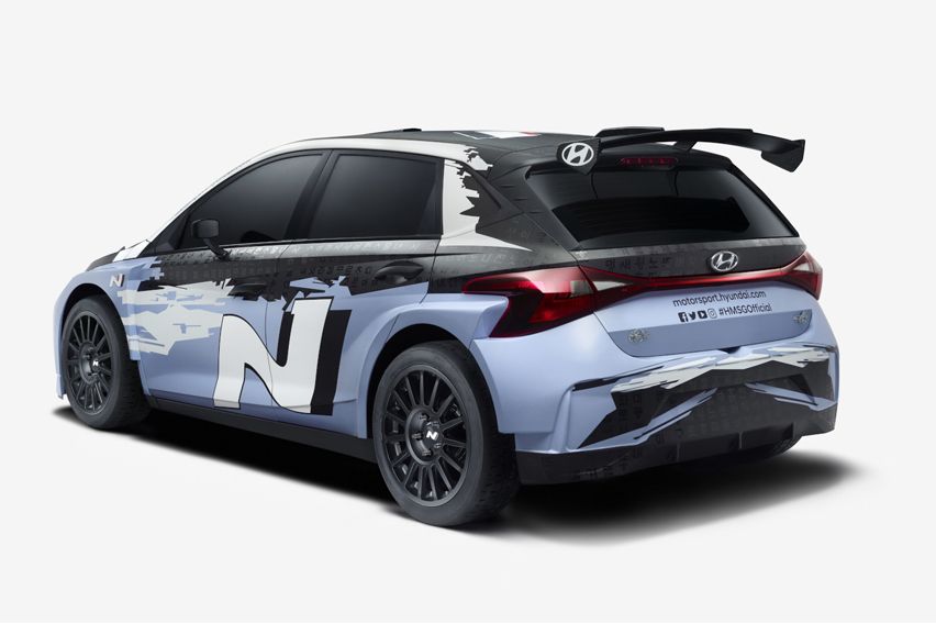 Hyundai i20 N Rally 2 rear angle image