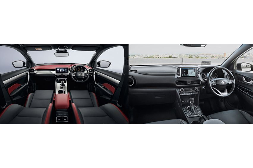 Proton X50 vs. Hyundai Kona: Interior