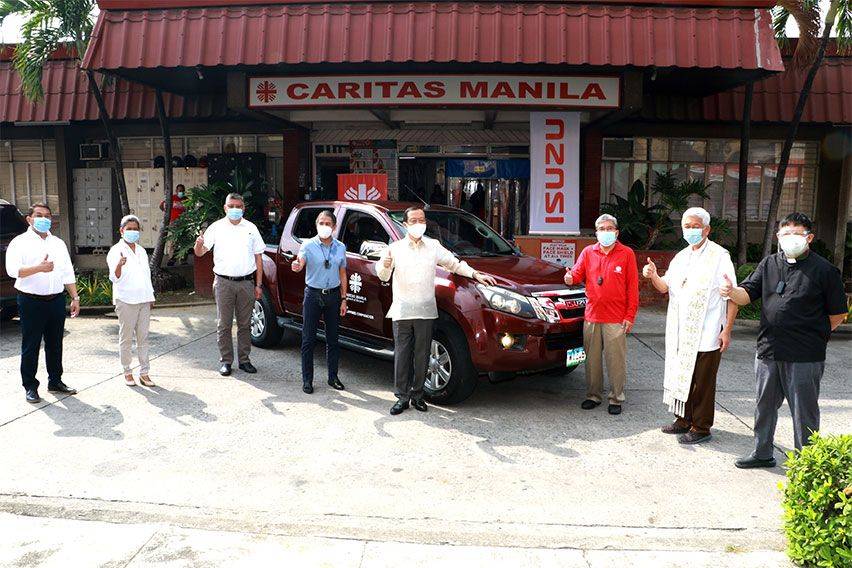 Isuzu PH donates D-Max pickup to Caritas Manila