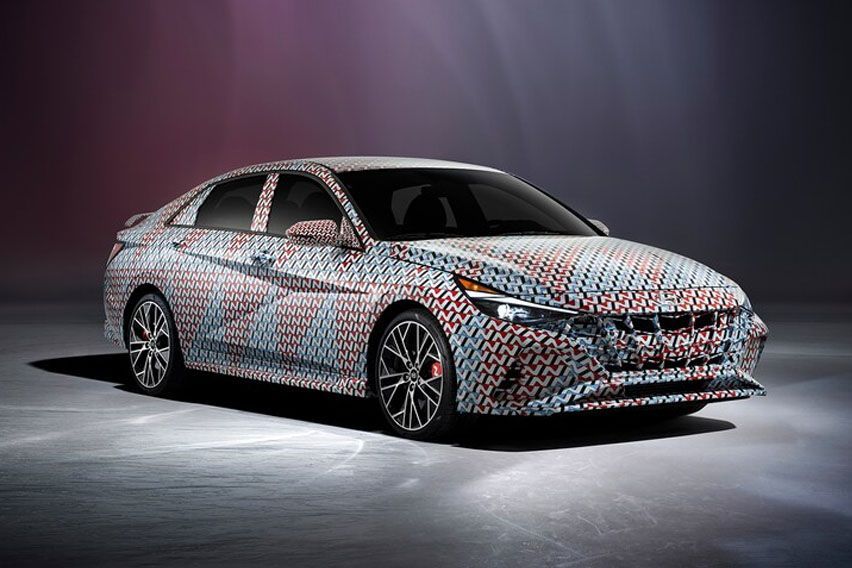 2022 Hyundai Elantra N teased as a fully camouflaged prototype