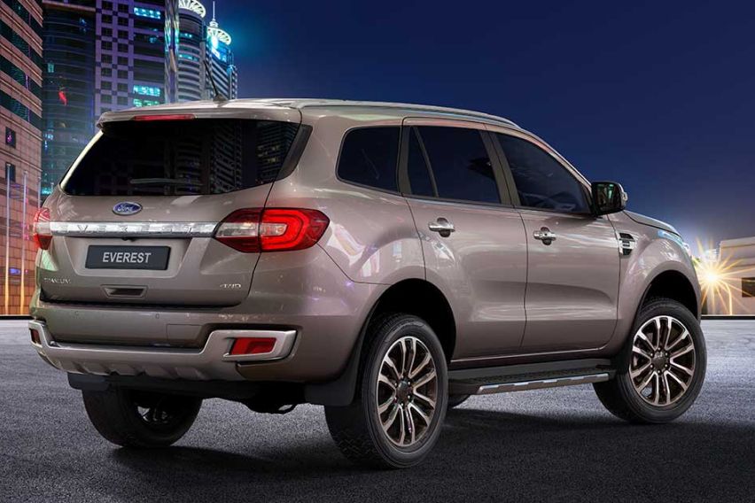 2021 Ford Everest rear