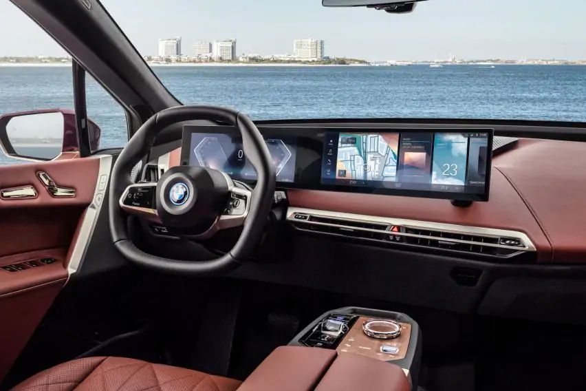 BMW iX electric SUV cabin