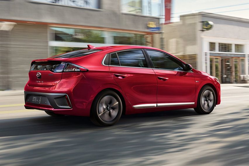 Hyundai Ioniq side-rear angle