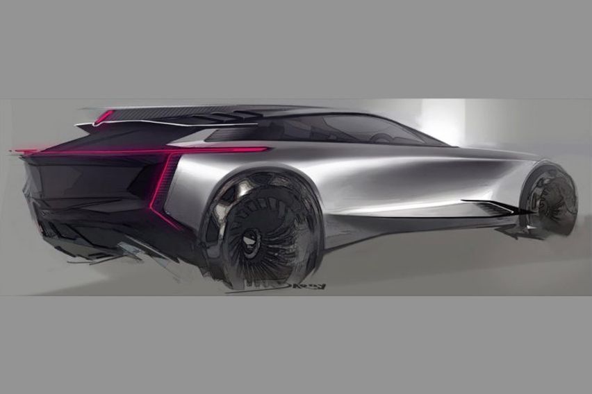 A sleek Cadillac crossover appears on GM Insta page 