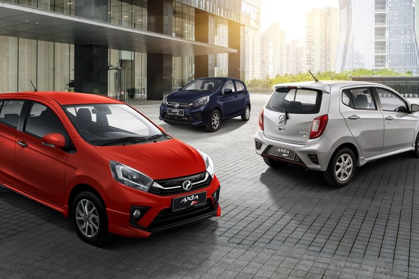 Perodua Axia front and rear