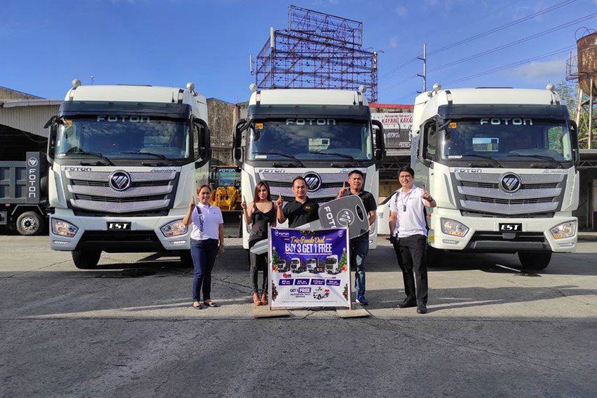 Buy 3 Foton trucks, get a Gratour for free