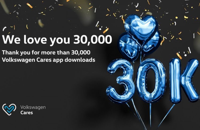 Volkswagen Cares mobile app surpasses 30k subscribers mark