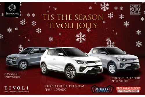 SsangYong PH perks up the Christmas season with Dec. deals