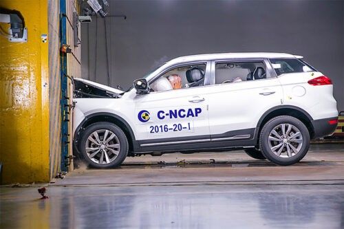 Geely Azkarra gets top safety rating from C-NCAP