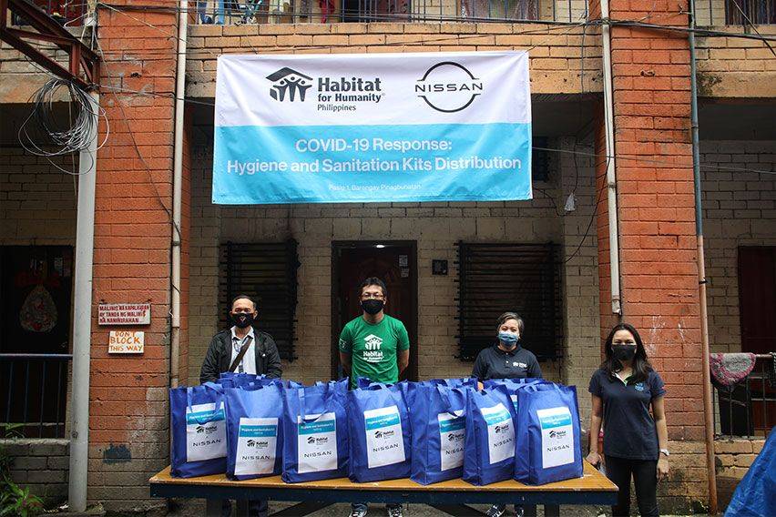 Nissan PH, Habitat for Humanity give away hygiene kits in Pasig