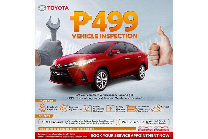 Toyota Car Maintenance Week 2020 Vehicle Inspection