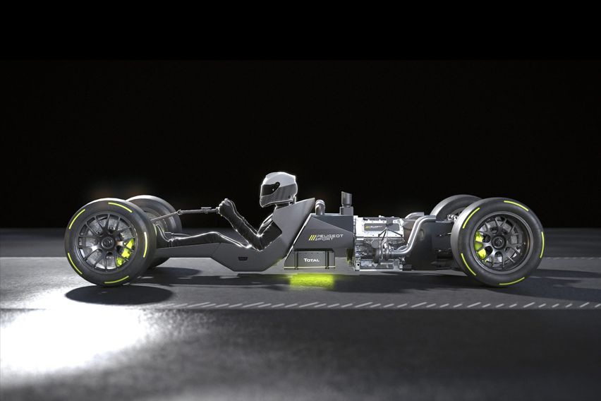 Peugeot HYBRID4 500 KW powertrain