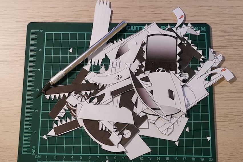 Lexus LFA paper model