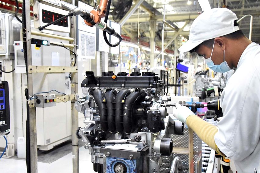 Produksi mesin Xpander di Indonesia