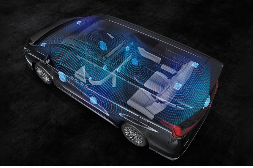 Lexus LM 350 audio system