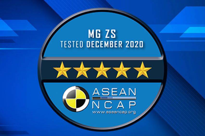 MG ZS safety scores announced by ASEAN NCAP 