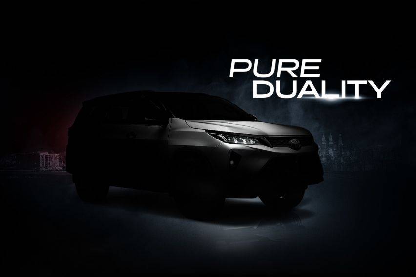 2021 Toyota Fortuner SUV teaser released in Malaysia