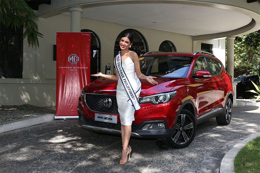 Miss Universe PH 2020 drives home brand-new MG SUV