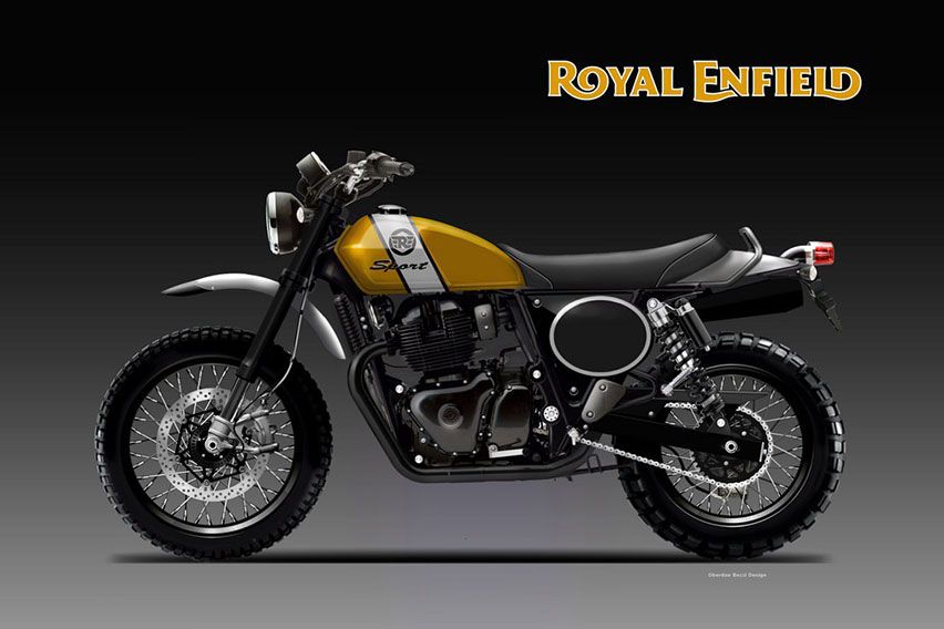Royal Enfield Scrambler Render