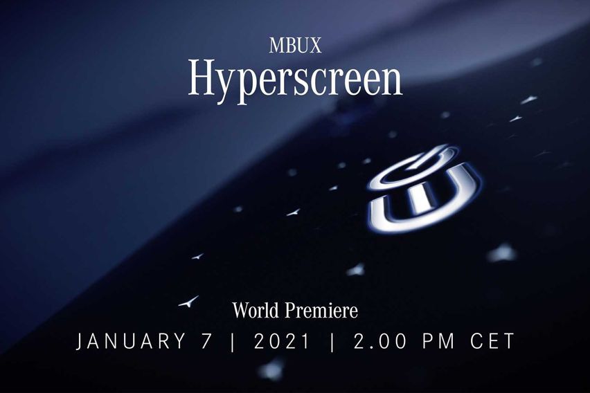 Mercedes teases MBUX Hyperscreen again, EQS to get it first