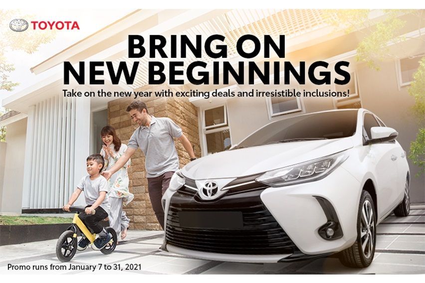 Toyota PH presents discounts, easy payment schemes, and freebies in Jan.