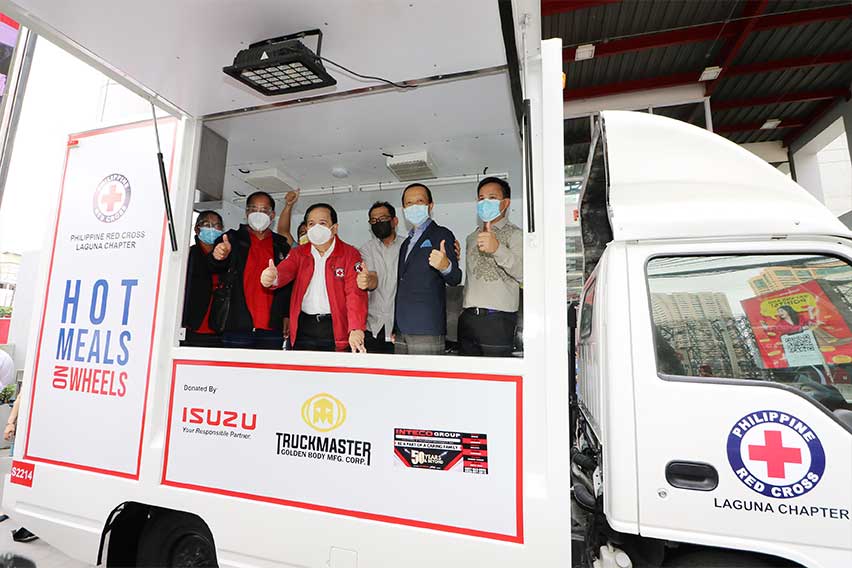 PH Red Cross receives mobile kitchen from Isuzu