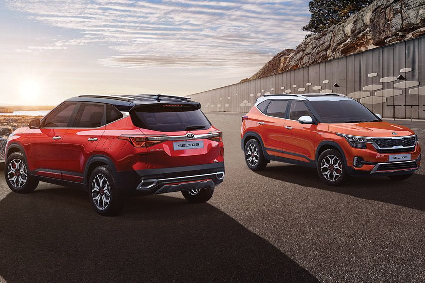 Kia Seltos front and rear